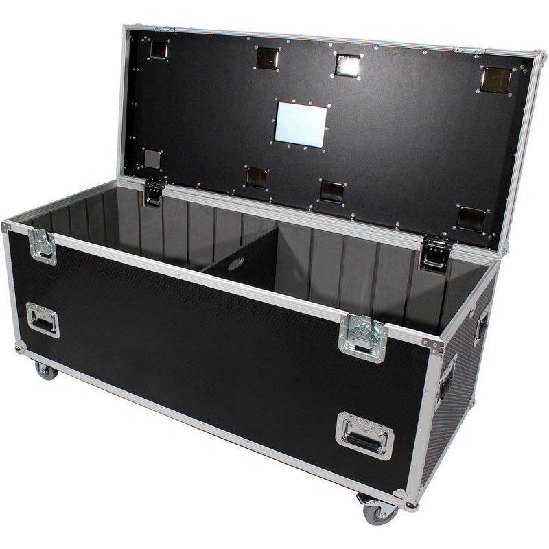 ProX TruckPaX Heavy-Duty Truck Pack Utility Flight Case with Divider and Tray Kit (Black)