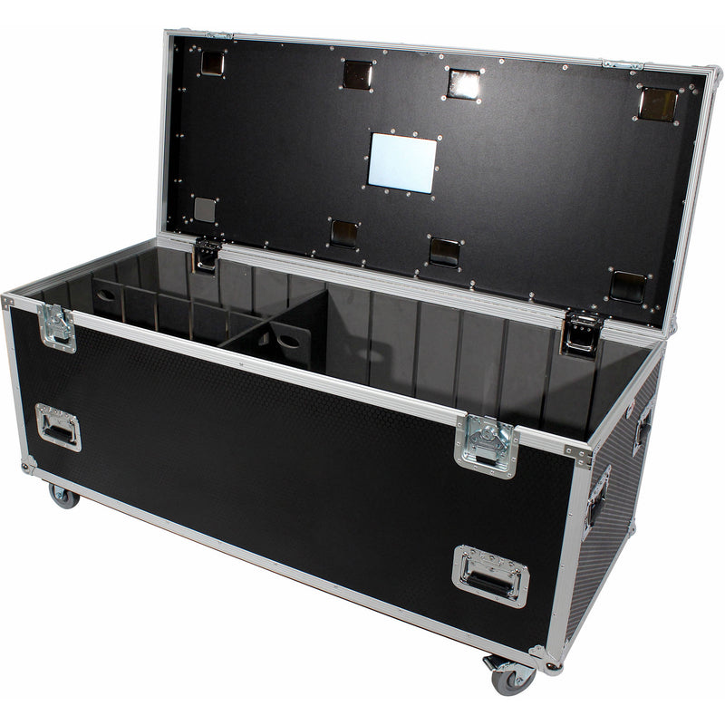 ProX TruckPaX Heavy-Duty Truck Pack Utility Flight Case with Divider and Tray Kit (Black)