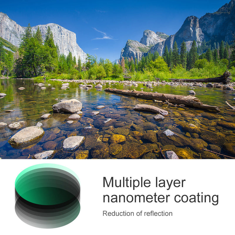 K&F Concept Slim Green Multi-Coated German Optics Schott B270 Circular Polarizer Filter (52mm)