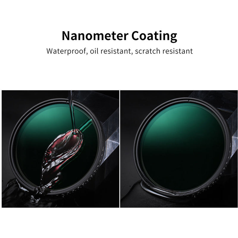 K&F Concept Nano-D Variable ND Filter with Multiresistant Coating (37mm, 3- to 11-Stop)