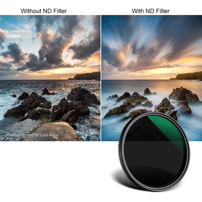 K&F Concept Nano-D Variable ND Filter with Multiresistant Coating (37mm, 3- to 11-Stop)