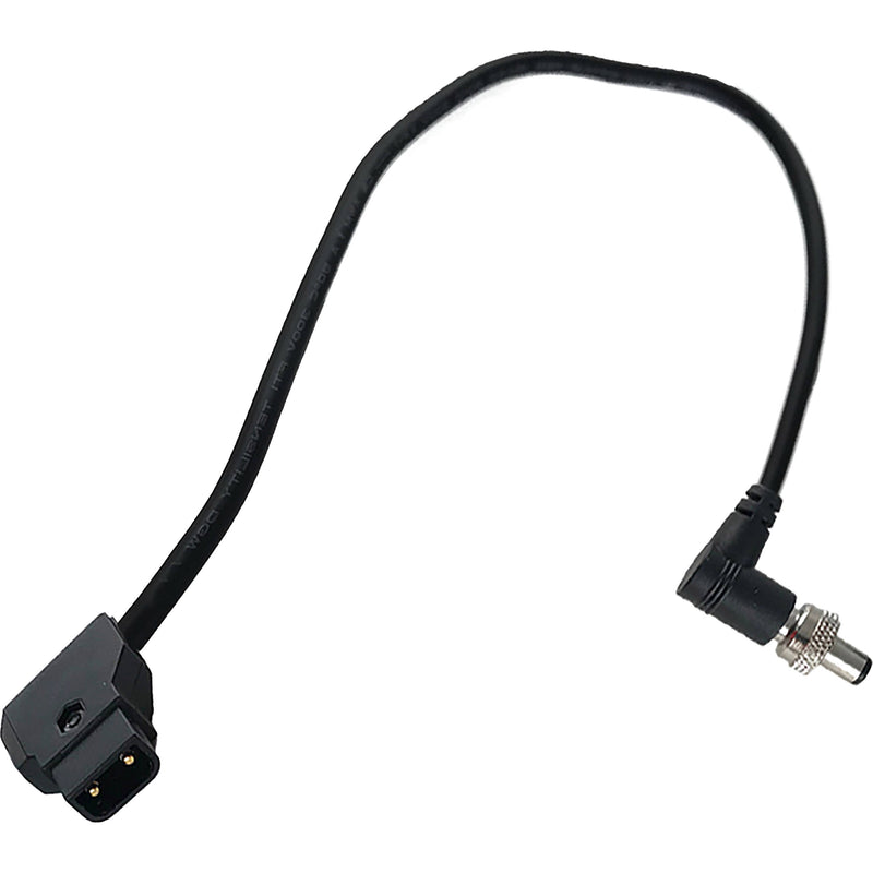 Quasar Science Rainbow Linear LED Extension Cable, DC 2.1mm Male Right-Angle Connector to P-Tap Cable (1')