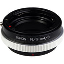 KIPON Lens Mount Adapter for Nikon F-Mount, G-Type Lens to Micro Four Thirds-Mount Camera