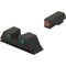 MEPROLIGHT LTD HVS Sights for Glock 9mm/.357 SIG/.40/.45 GAP (Orange Front, Green Rear)