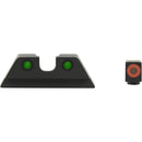 MEPROLIGHT LTD HVS Sights for Glock 9mm/.357 SIG/.40/.45 GAP (Orange Front, Green Rear)
