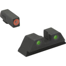 MEPROLIGHT LTD HVS Sights for Glock 9mm/.357 SIG/.40/.45 GAP (Orange Front, Green Rear)