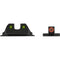 MEPROLIGHT LTD Front & Rear Sights for Smith & Wesson M&P Shield (Orange Front & Green Rear Dots)