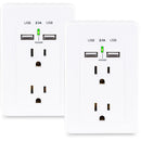 CyberPower 2-Outlet Wall Tap with 2 USB Ports (2-Pack)