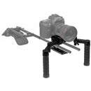 CAMVATE Manfrotto-Style Quick Release Baseplate with Dual Rubber Handgrips