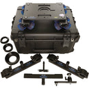 eMotimo Spectrum ST4 Pro Pan/Tilt Head with Dana Dolly Deluxe Track Kit (Gold Mount)