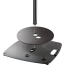 K&M 26709 Additional Weight Plate for Speaker Base Plate with M20 Thread (Black)