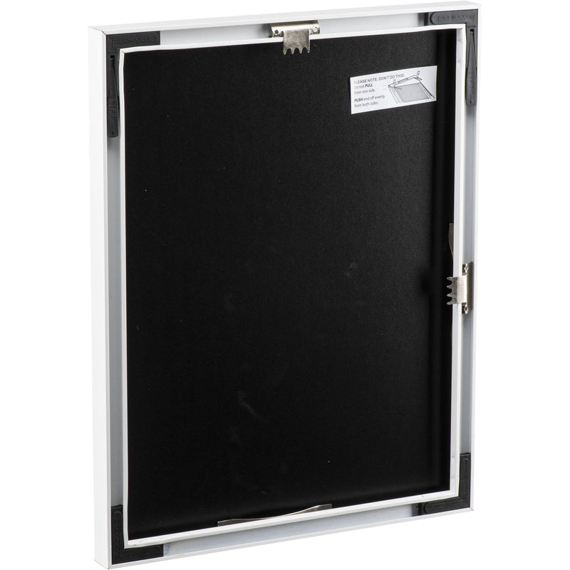 MCS Framatic Fineline Aluminum Frame with 12 x 18" Glass (White)
