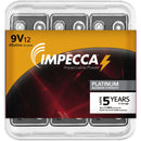 Impecca Platinum Series Alkaline 9V Battery (12-Pack)