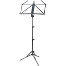 K&M 37855 Ruka Aluminum 3-Section Music Stand (Black)