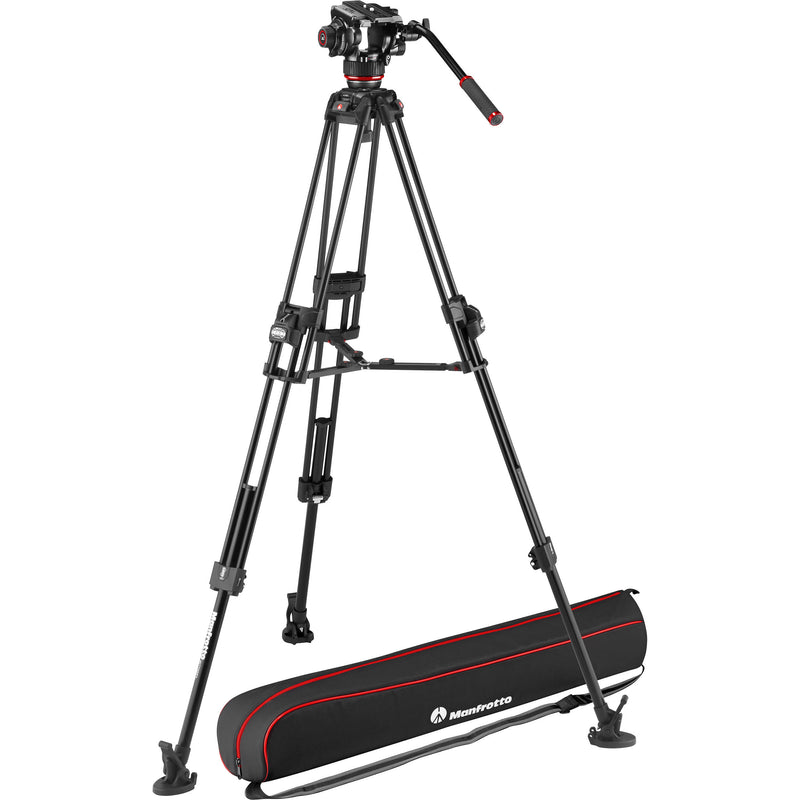 Manfrotto 504X Video Head & 645 Aluminum Tripod Kit with XPRO Monopod