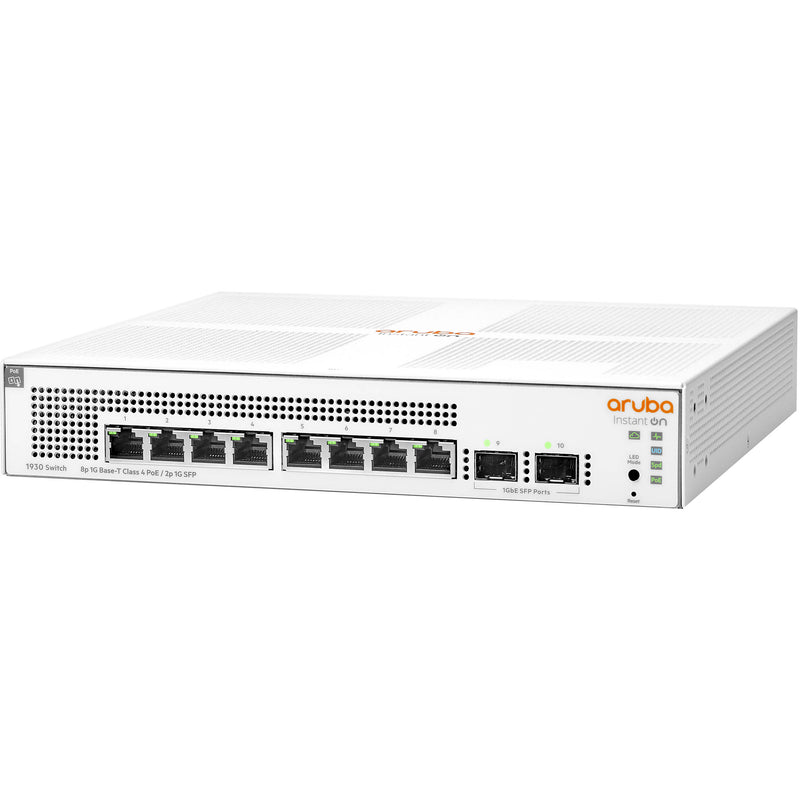 HPE Networking Instant On 1930 8-Port Gigabit PoE+ Compliant Managed Switch with SFP