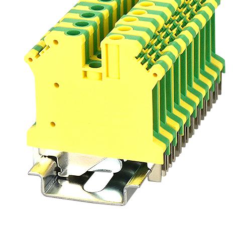 MULTICOMP PRO MP012872 DIN Rail Mount Terminal Block, 2 Ways, 24 AWG, 10 AWG, 4 mm&sup2;, Screw