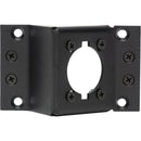 Camplex Punched Angled Aluminum Panel for Neutrik opticalCON and All D-Series Connectors (1 RU, Black)