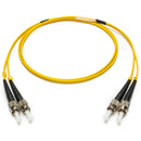 Camplex Premium Bend-Tolerant Single Mode Duplex ST to ST Armored Fiber Patch Cable (328', Yellow)
