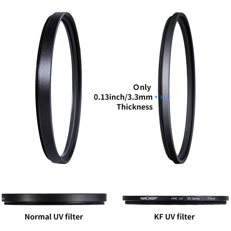 K&F Concept Blue Multi-Coated UV Filter, Slim (55mm)