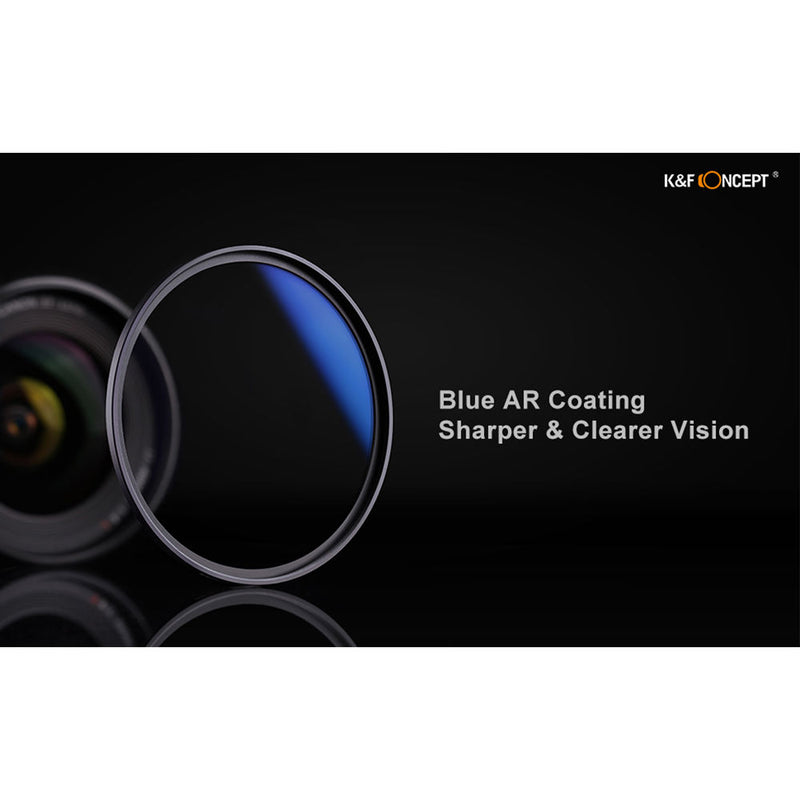 K&F Concept Blue Multi-Coated UV Filter, Slim (58mm)