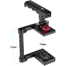CAMVATE Half Cage Rig with Top Cheese Handle Grip for Canon M50
