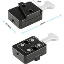CAMVATE C-Clamp with Quick Release V-Lock Wedge Kit