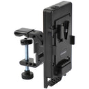 CAMVATE V-Mount Battery Plate Splitter with C-Clamp V-Lock Wedge Kit