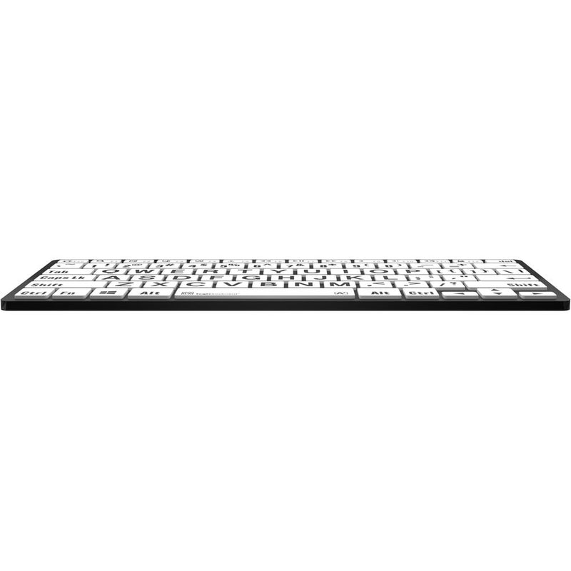 Logickeyboard LargePrint Black-on-White Bluetooth Mini Keyboard (Windows, US English)