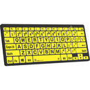 Logickeyboard LargePrint Black-on-Yellow Bluetooth Mini Keyboard (Windows, US English)