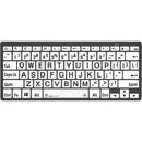 Logickeyboard LargePrint Black-on-White Bluetooth Mini Keyboard (Windows, US English)