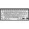 Logickeyboard LargePrint Black-on-White Bluetooth Mini Keyboard (Windows, US English)