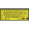 Logickeyboard LargePrint Black-on-Yellow Bluetooth Mini Keyboard (Windows, US English)