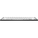 Logickeyboard LargePrint Black-on-White Bluetooth Mini Keyboard (Windows, US English & Hebrew)