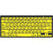 Logickeyboard LargePrint Black-on-Yellow Bluetooth Mini Keyboard (Windows, US English & Hebrew)
