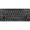 Logickeyboard LargePrint White-on-Black Bluetooth Mini Keyboard (Windows, US English & Hebrew)