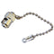 Camplex ST Fiber Connector Metal Dust Cap with Chain for Chassis (100-Pack)