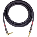 Mogami Overdrive Electric Guitar Cable with Right-Angle to Straight Plugs (3')