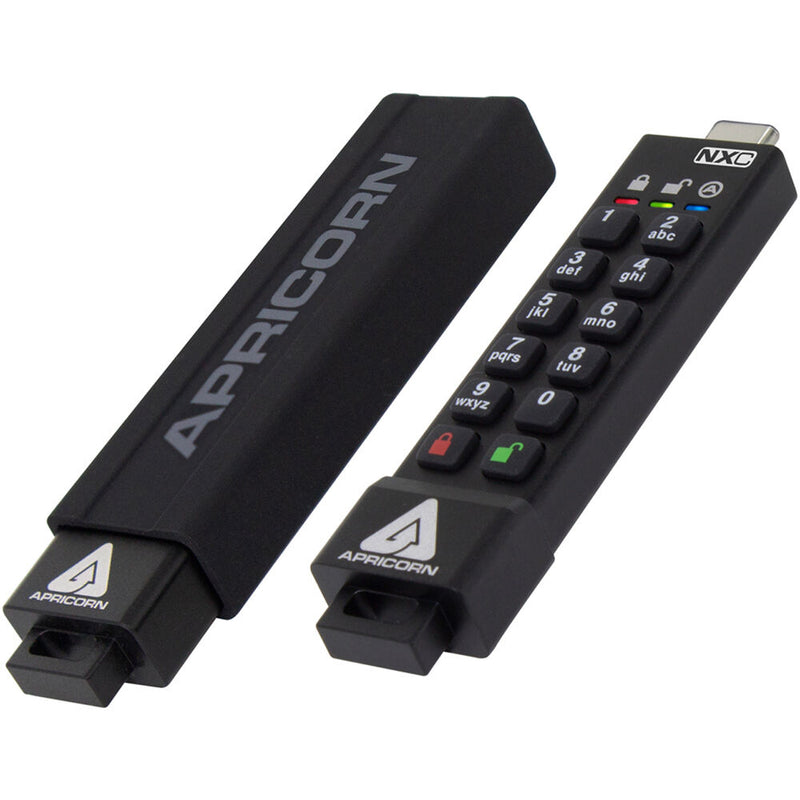 Apricorn 32GB Aegis Secure Key 3NXC Encrypted USB Type-C Flash Drive