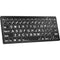 Logickeyboard LargePrint White-on-Black Bluetooth Mini Keyboard (Windows, US English)