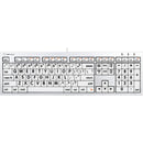 Logickeyboard Large Print ALBA Mac Pro American English Keyboard (Black on White)