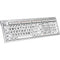 Logickeyboard Large Print ALBA Mac Pro American English Keyboard (Black on White)