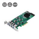 SIIG 4-Port USB 3.0 Type-A PCIe Card