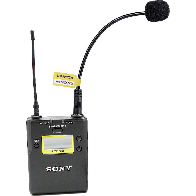 Comica Audio CVM-GM-C2 Cardioid Mini Gooseneck Microphone for Sony Wireless Transmitters