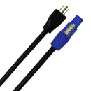 Pro Co Sound eCord Neutrik powerCON NAC3FCA Male to NEMA 5-15P Male Cable (25')