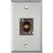 TecNec 1-Gang Wall Plate with Canare 12G-SDI BNC Female Connector (White Lexan)