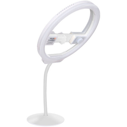 Yongnuo App-Controllable Portable LED Ring/Beauty Light with Integrated Mirror (Pink)