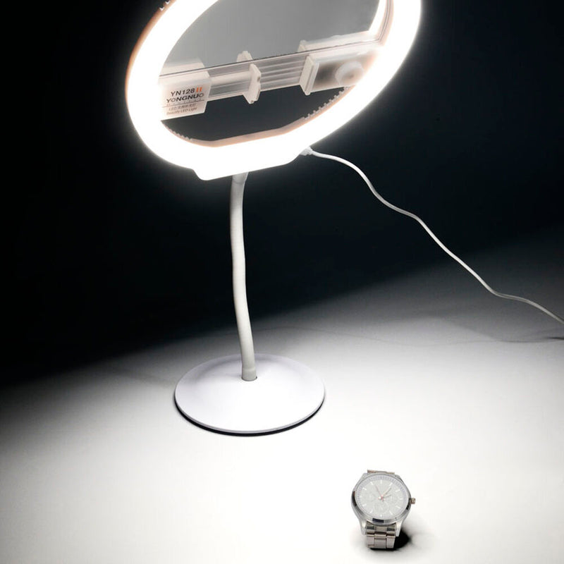 Yongnuo App-Controllable Portable LED Ring/Beauty Light with Integrated Mirror (Pink)