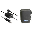 Bescor BES-018ATM Shoulder Pack Lead-Acid Battery - 12 VDC, 18 amp hours - Cigarette Plug Connectors, with Automatic Charger