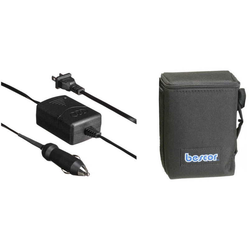 Bescor BES-018ATM Shoulder Pack Lead-Acid Battery - 12 VDC, 18 amp hours - Cigarette Plug Connectors, with Automatic Charger
